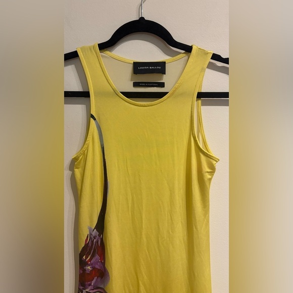 LOUISA BALLOU Sea Breeze Dress Caledonia Orchid Yellow Size Small - Picture 8 of 15